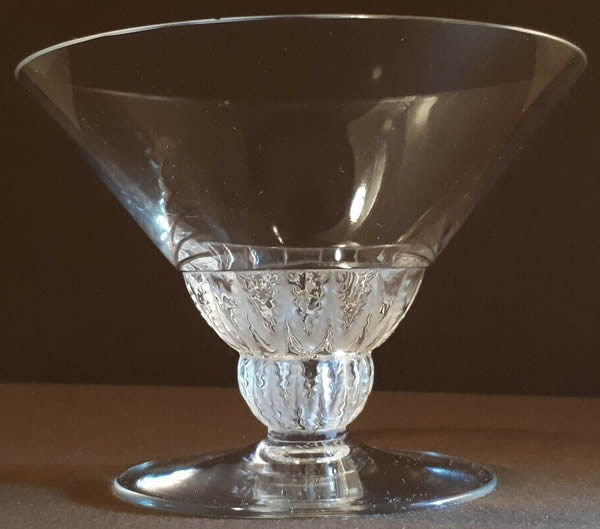 Rene Lalique Champagne Glass Champigny