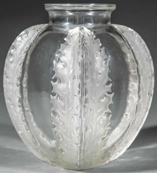 Rene Lalique Vase Chardons