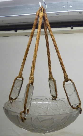 Rene Lalique Light Fixture Charmes