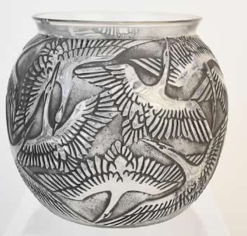 Rene Lalique Vase Cigognes