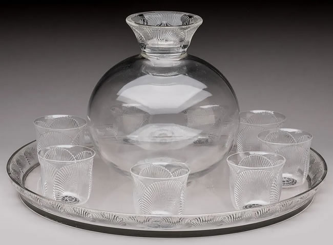Rene Lalique Drinks Service Coquelicot