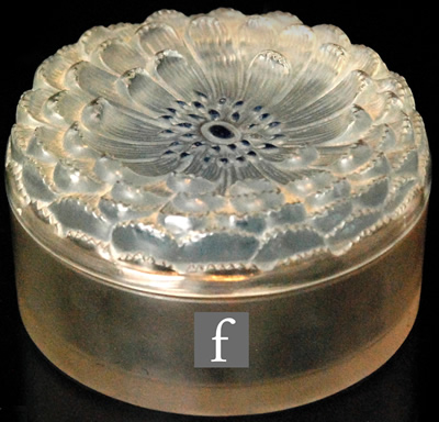 Rene Lalique Powder Box Dahlia