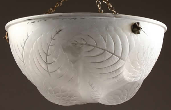 Rene Lalique Light Shade Dahlias