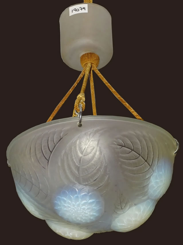 Rene Lalique Lighting Fixture Dahlias