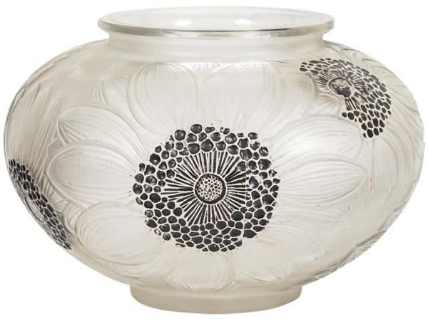 Rene Lalique Vase Dahlias