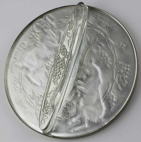 Rene Lalique Hand Mirror Deux Chevres