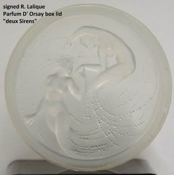 Rene Lalique Box Top Deux Sirenes
