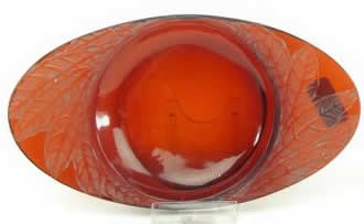 Rene Lalique Ashtray Feuilles