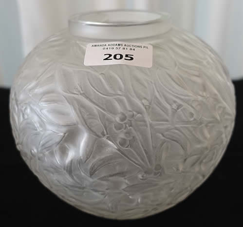 Rene Lalique Vase Gui
