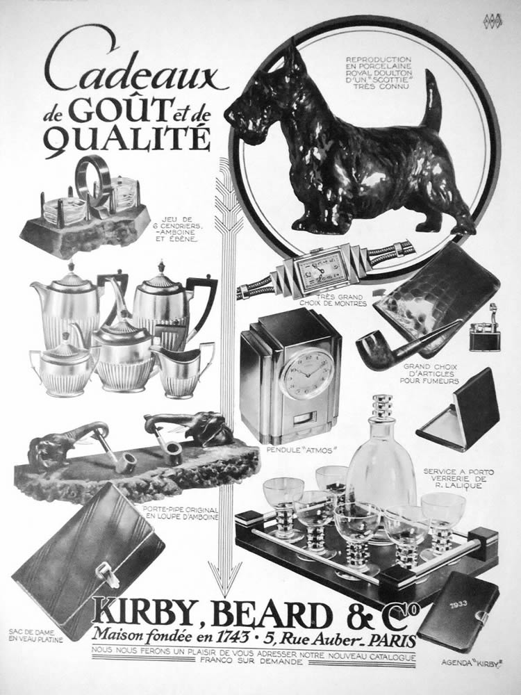 Rene Lalique Magazine Ad Kirby Beard & Co. 1932