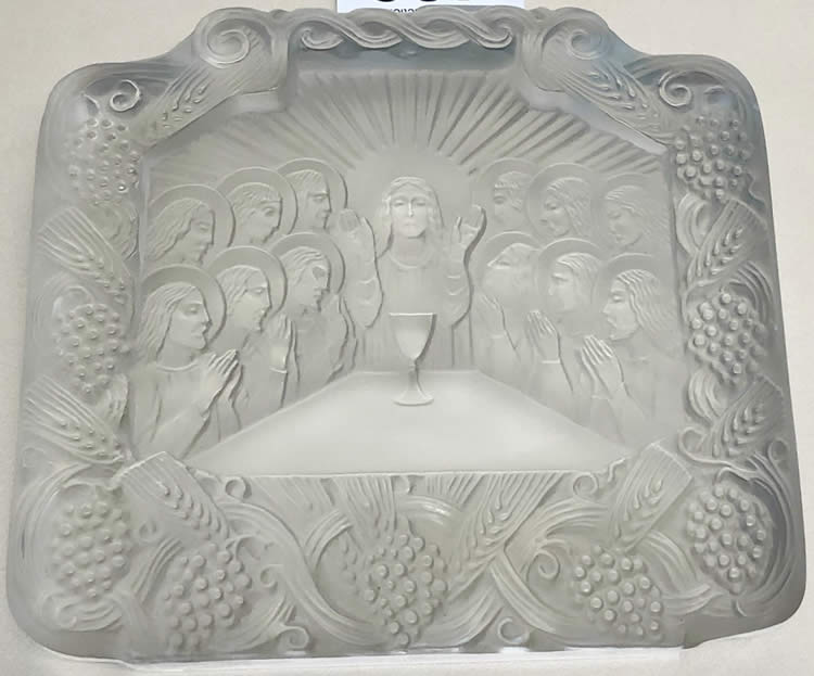 Rene Lalique Paperweight La Sainte Cene