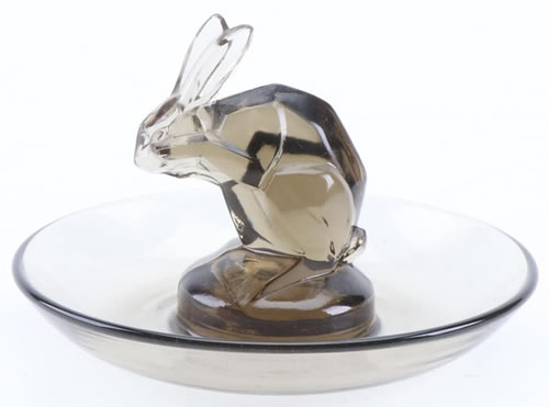 Rene Lalique Pin Dish Lapin
