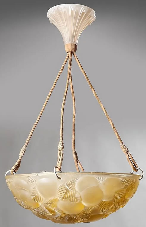 Rene Lalique Light Fixture Lausanne