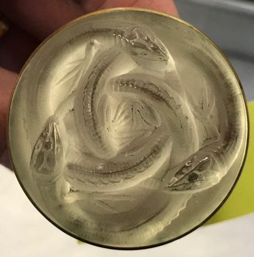 Rene Lalique Stickpin Lezards