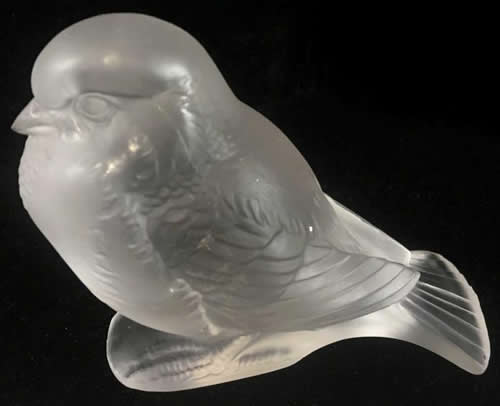 Rene Lalique Paperweight Moineau Fier