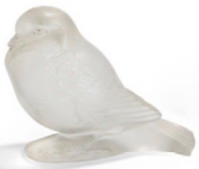 Rene Lalique Paperweight Moineau Fier