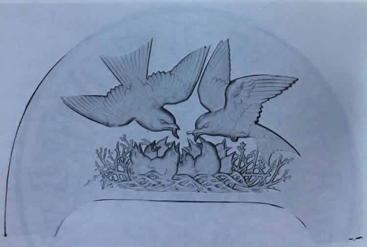 Rene Lalique Nid D'Oiseaux Decoration