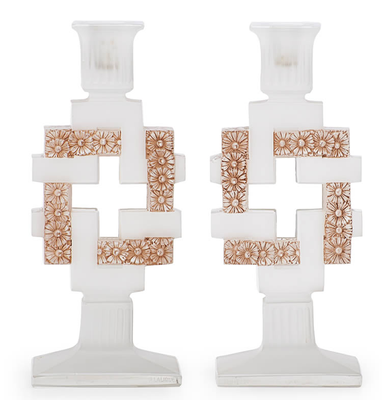 Rene Lalique Candleholder Paquerettes