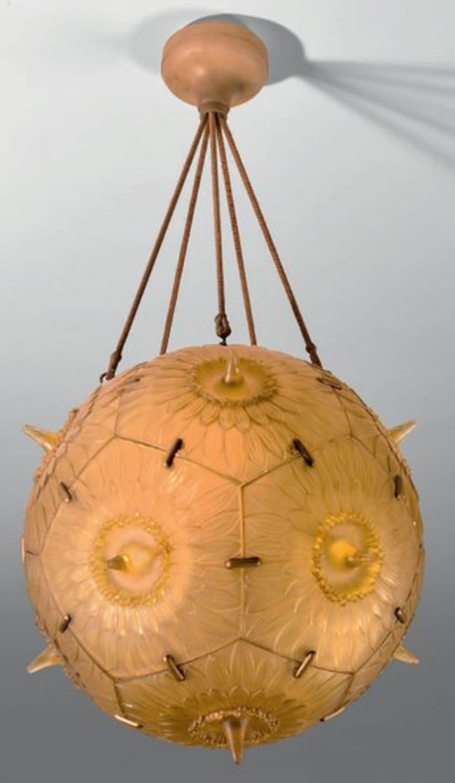 Rene Lalique Light Fixture Passiflore