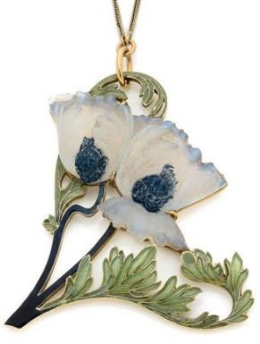 Rene Lalique Pendant Pavots