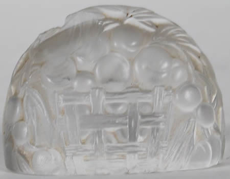 Rene Lalique Menu Holder Peaches