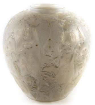 Rene Lalique Vase Perruches