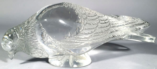 Rene Lalique Decoration Pigeon Verviers