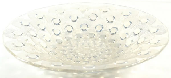 Rene Lalique Coupe Ouverte Plumes De Paon