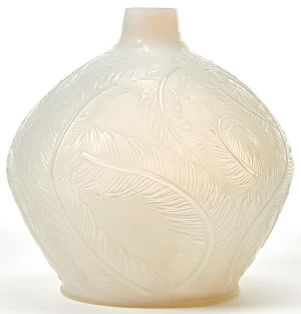Rene Lalique Vase Plumes