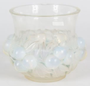 Rene Lalique Vase Prunes
