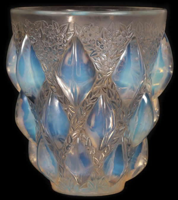 Rene Lalique Vase Rampillon