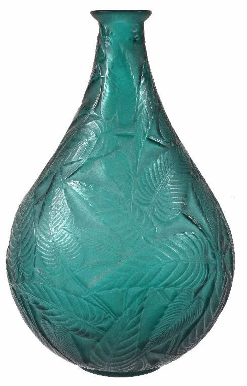 Rene Lalique Vase Sauge