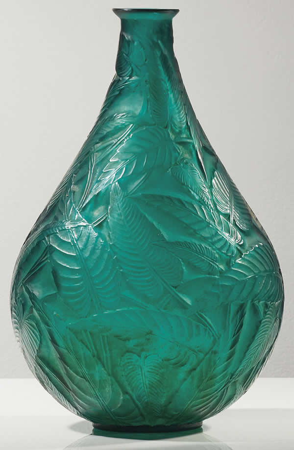 Rene Lalique Vase Sauge