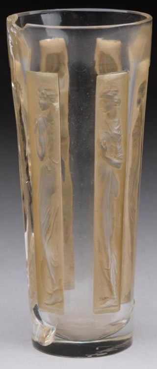 Rene Lalique Shot Glass Six Figurines