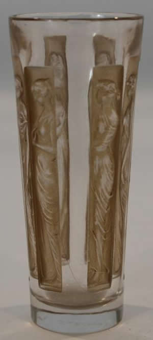 Rene Lalique Shot Glass Six Figurines