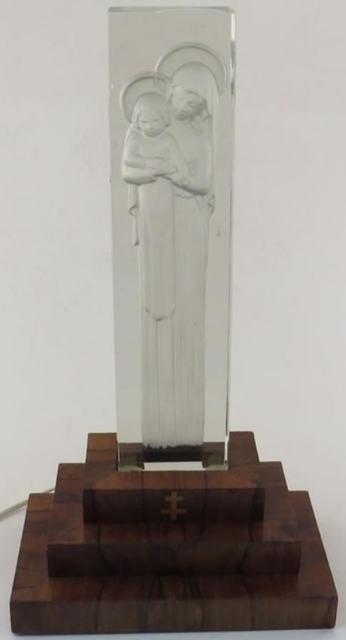Rene Lalique Statue Vierge a L'Enfant