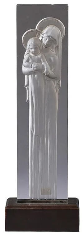 Rene Lalique Statue Vierge a L'Enfant