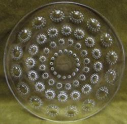 Asters Lalique France Crystal Modern Plate