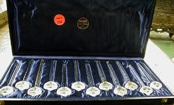 Barr Lalique France Crystal Swizzle Sticks Set