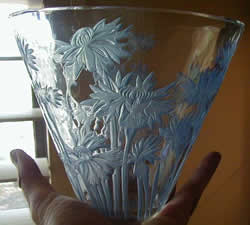 Bluets Lalique France Crystal Vase