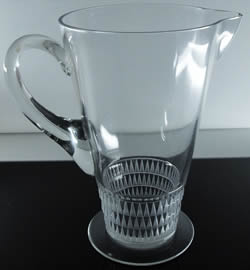 Bourgueil Lalique France Crystal Modern Pitcher