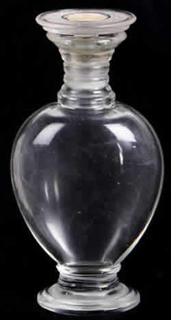 Chiffon Perfume Bottle For Marcel Rochas 1947 Lalique France Crystal But Signed R. Lalique Side View