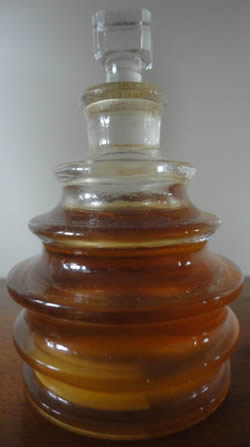 Imprudence Lalique France Crystal Modern Perfume Bottle For Worth With Cube Shaped Stopper