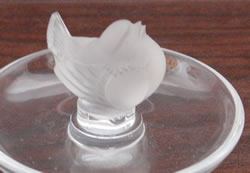 Pinson Lalique France Cyrstal Modern Ashtray