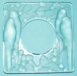 Quatre Perruches Lalique France Modern Crystal Frame