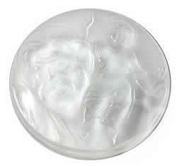 Saint Christophe Lalique France Crystal Modern Medallion