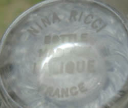 Nina Ricci Bottle Made By Lalique France Modern Crystal Signature Example No. 2