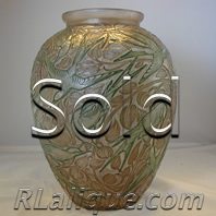 R Lalique Vase Martin Pecheurs