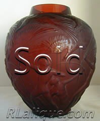 R Lalique Vases Archers