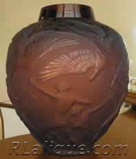 R Lalique Vase Archers